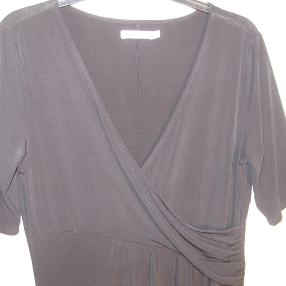 Just Fab Ladies Coctail Dress Size L Black Polyester & Spandex - Picture 4 of 6